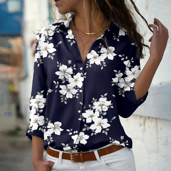 EMILIA - CHIC FASHION PRINT BLOUSE