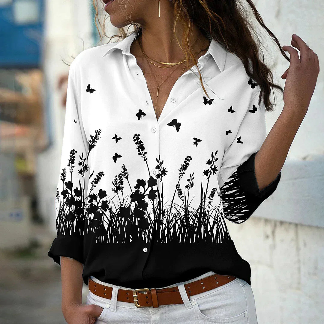 EMILIA - CHIC FASHION PRINT BLOUSE