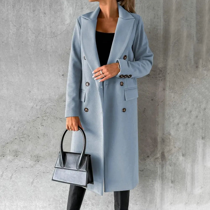 CLAUDIA - TIMELESS DOUBLE-BREASTED LONG COAT