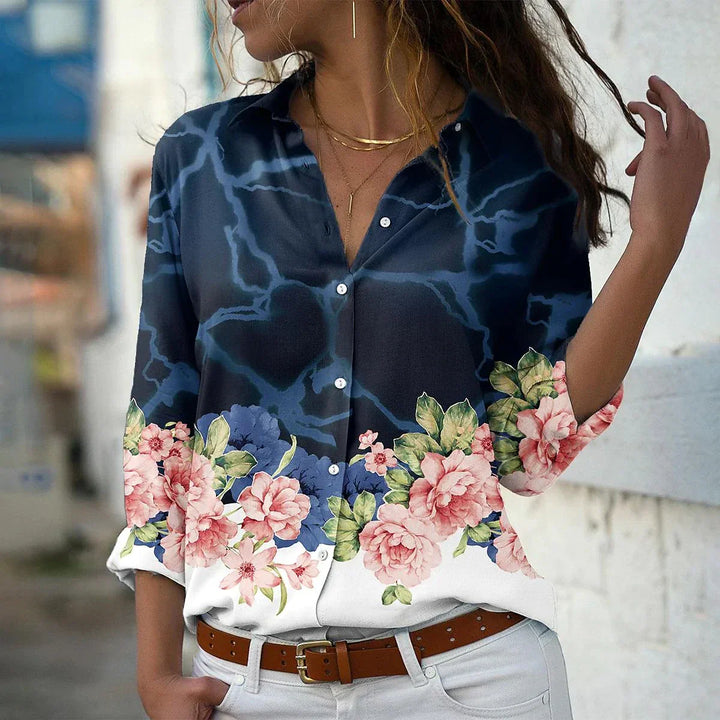 EMILIA - CHIC FASHION PRINT BLOUSE