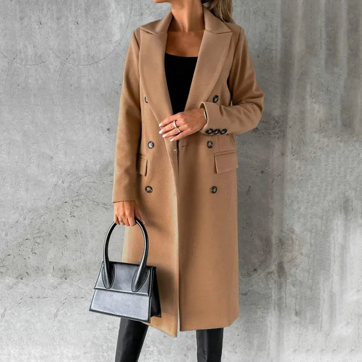 CLAUDIA - TIMELESS DOUBLE-BREASTED LONG COAT