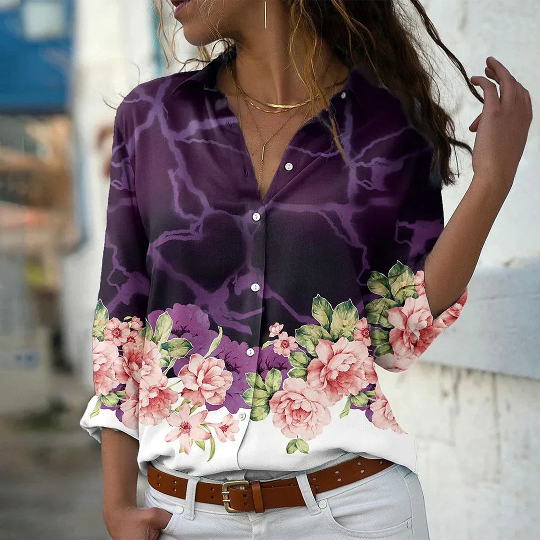 EMILIA - CHIC FASHION PRINT BLOUSE