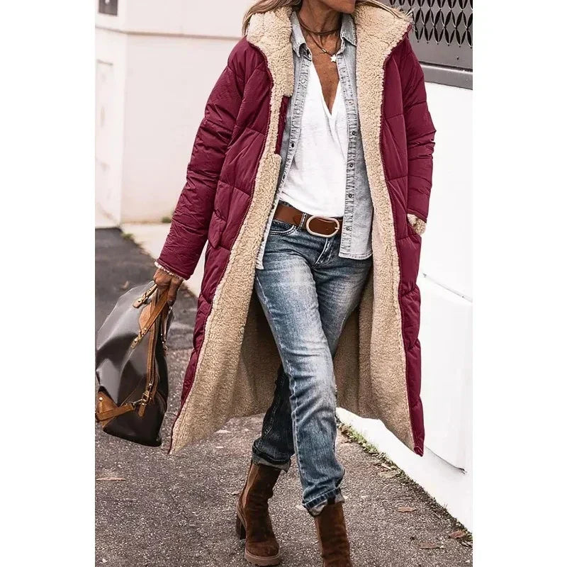 NADIA - LONG PLUSH-LINED WINTER COAT