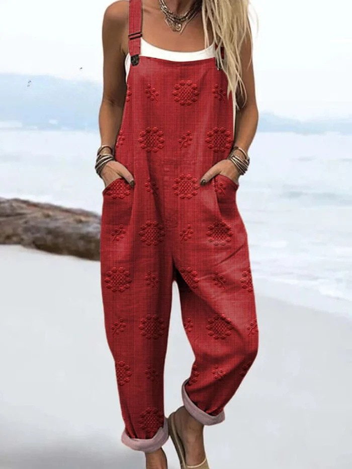 MARLENE – POLKA DOT FLORAL JUMPSUIT