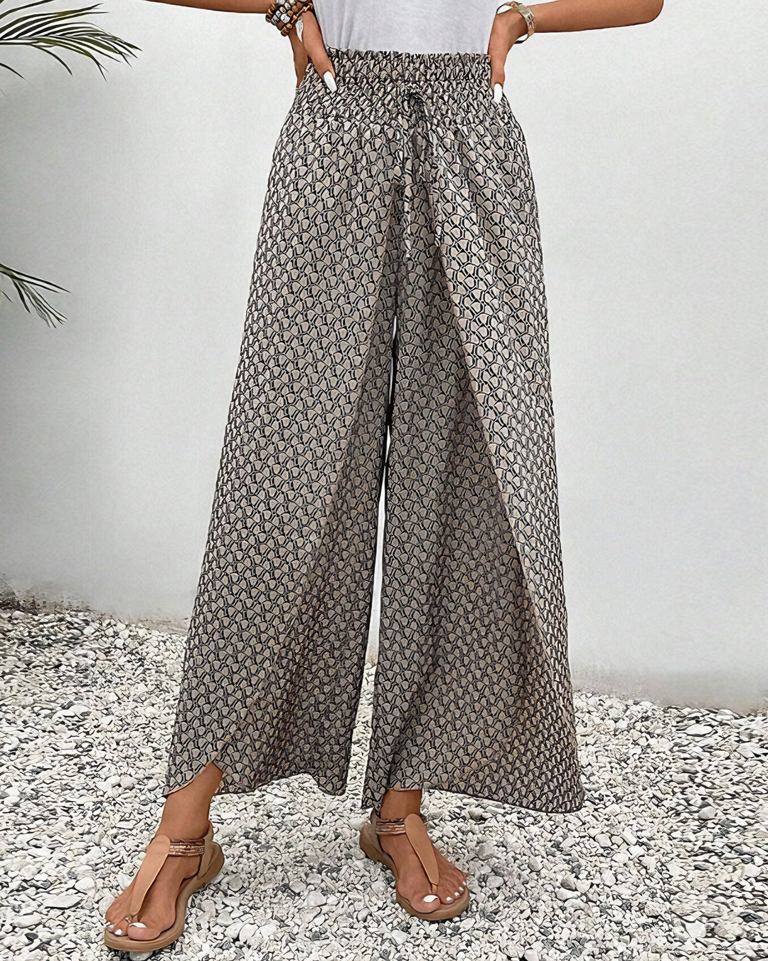 MICHELLE – FLOWY WIDE-LEG PANTS