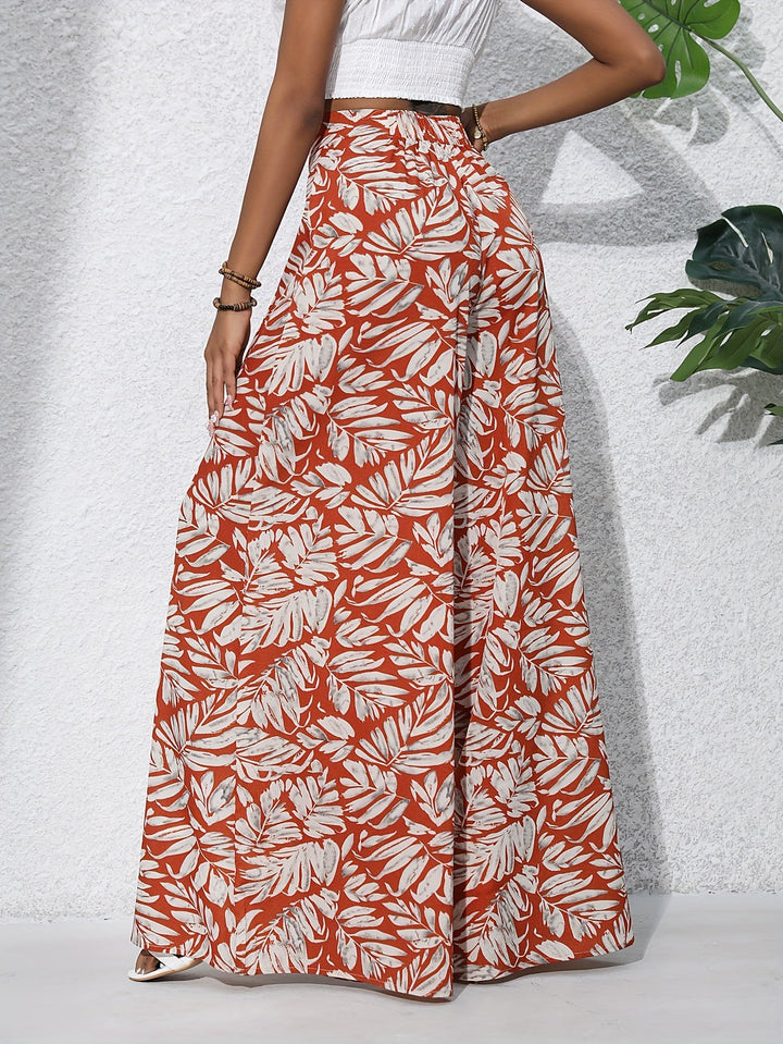 PALMERA - TROPICAL WIDE-LEG TROUSERS