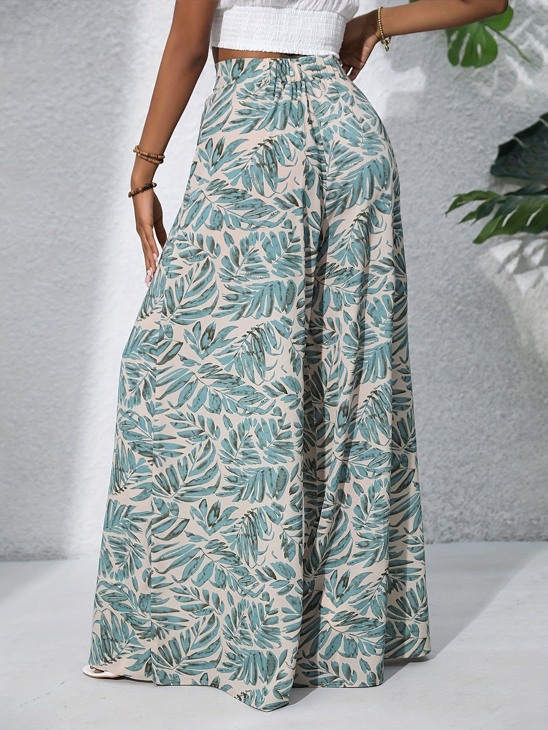 PALMERA - TROPICAL WIDE-LEG TROUSERS