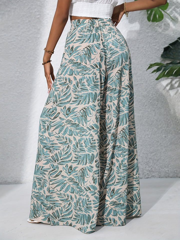 PALMERA - TROPICAL WIDE-LEG TROUSERS