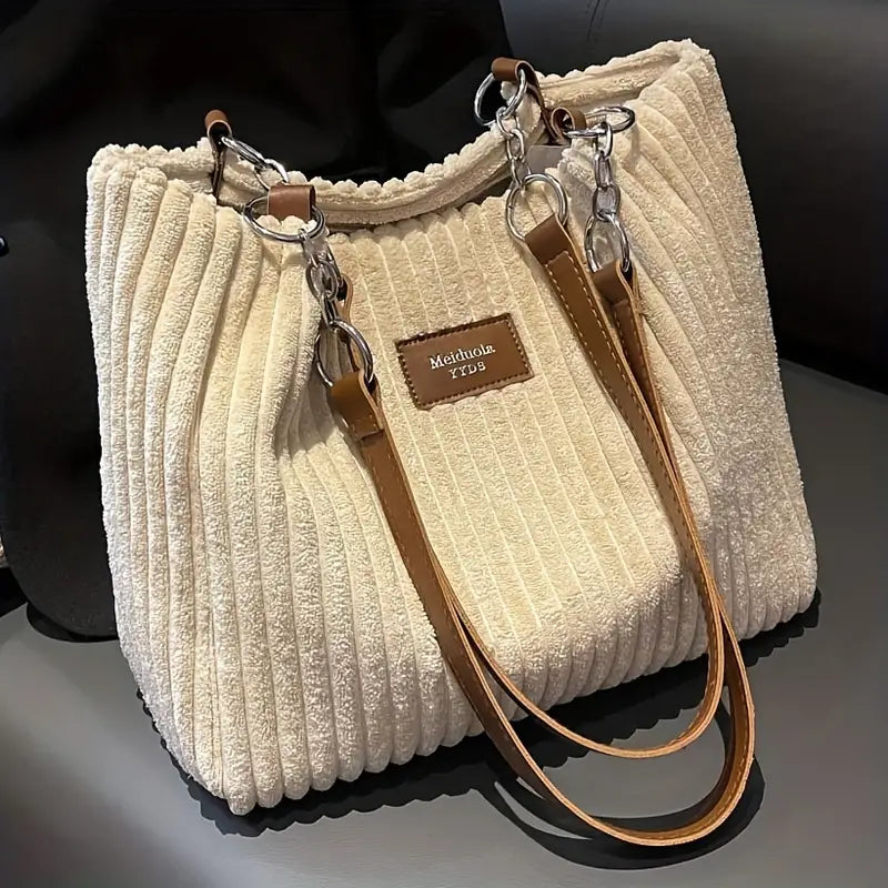BRENDA – CORDUROY EVERYDAY TOTE