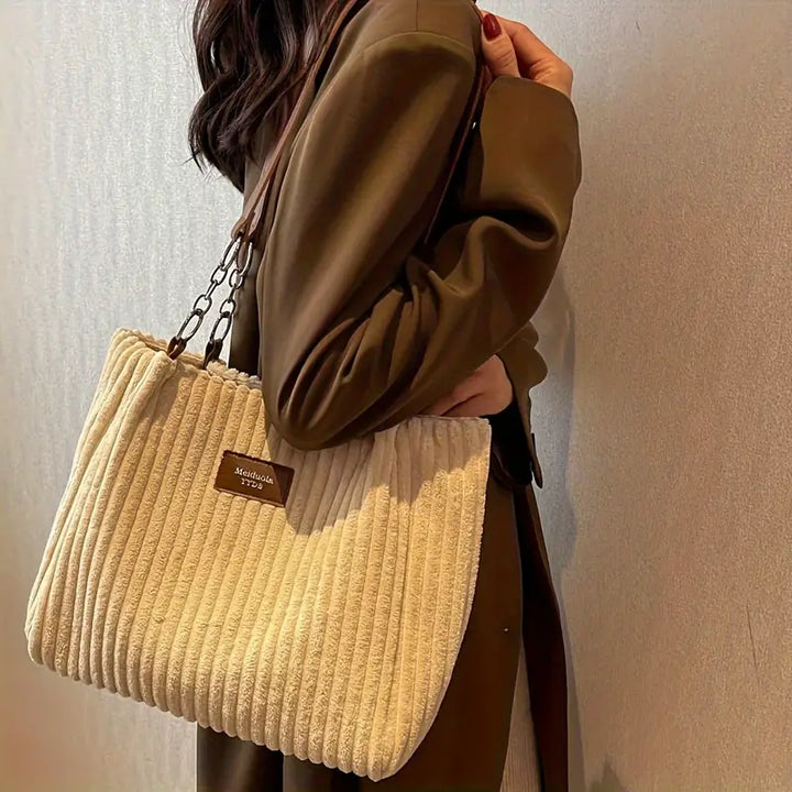 BRENDA – CORDUROY EVERYDAY TOTE