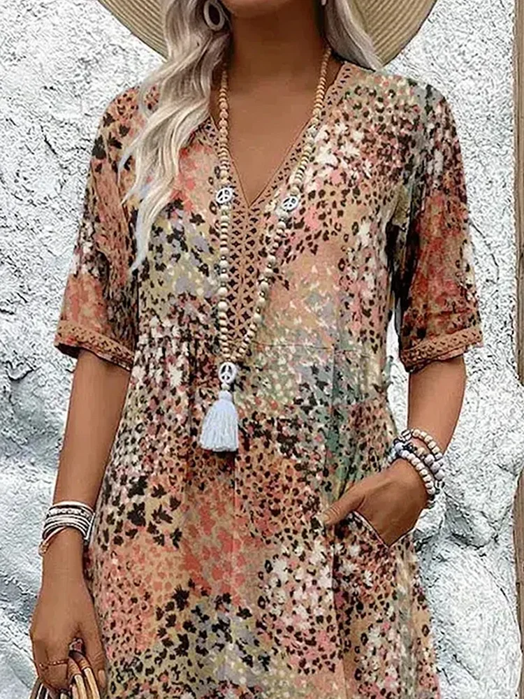 SAVANNAH – BOLD BEAUTY MIDI DRESS
