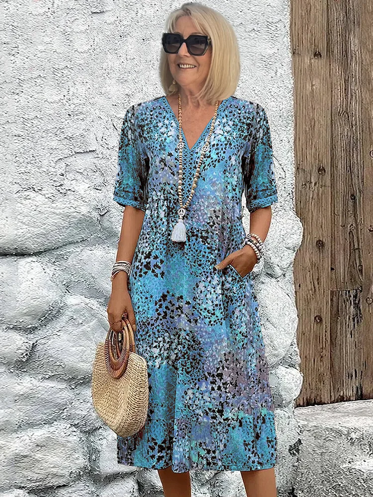 SAVANNAH – BOLD BEAUTY MIDI DRESS
