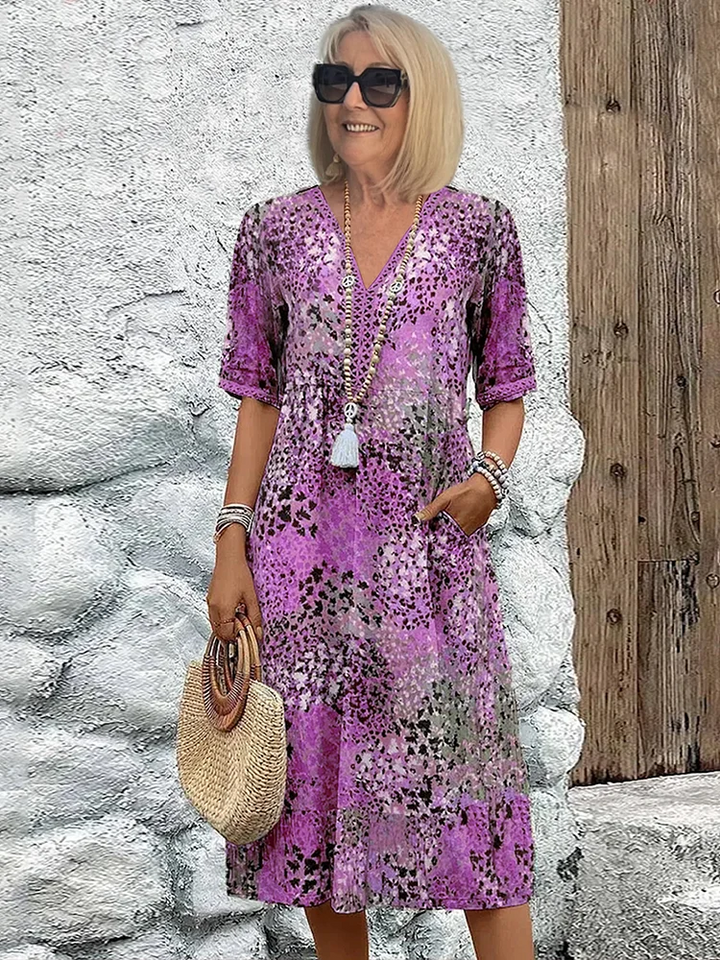 SAVANNAH – BOLD BEAUTY MIDI DRESS