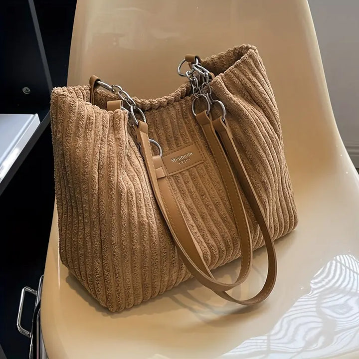BRENDA – CORDUROY EVERYDAY TOTE