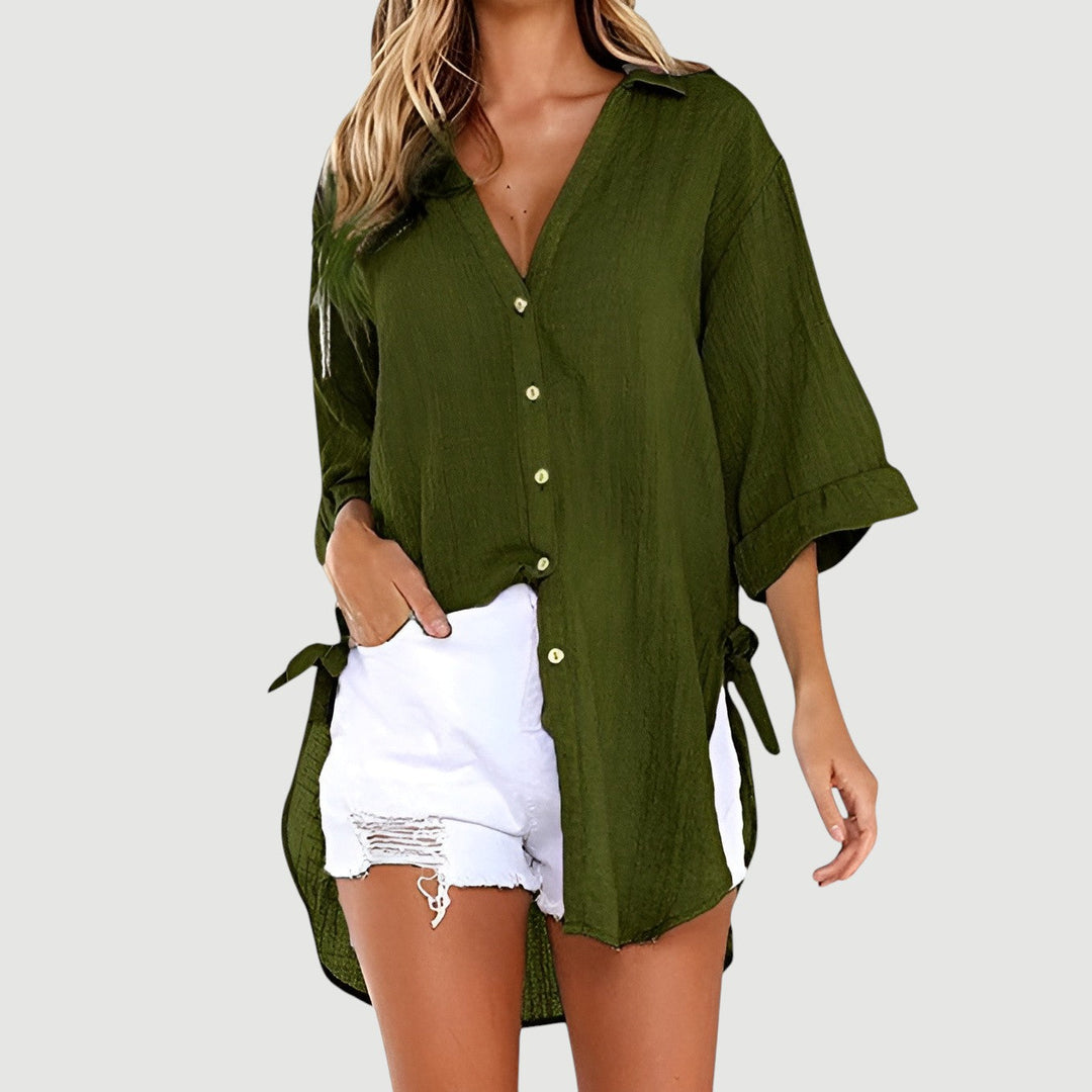 ALANA – BUTTON-UP SHIRT BLOUSE