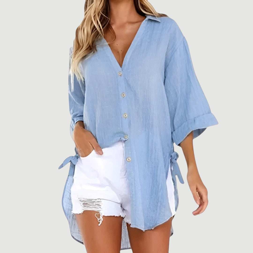 ALANA – BUTTON-UP SHIRT BLOUSE