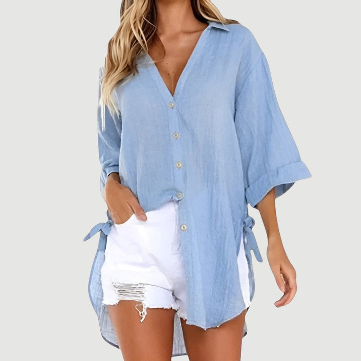 ALANA – BUTTON-UP SHIRT BLOUSE