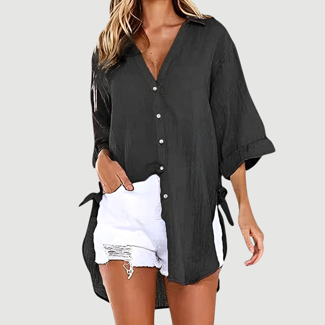 ALANA – BUTTON-UP SHIRT BLOUSE