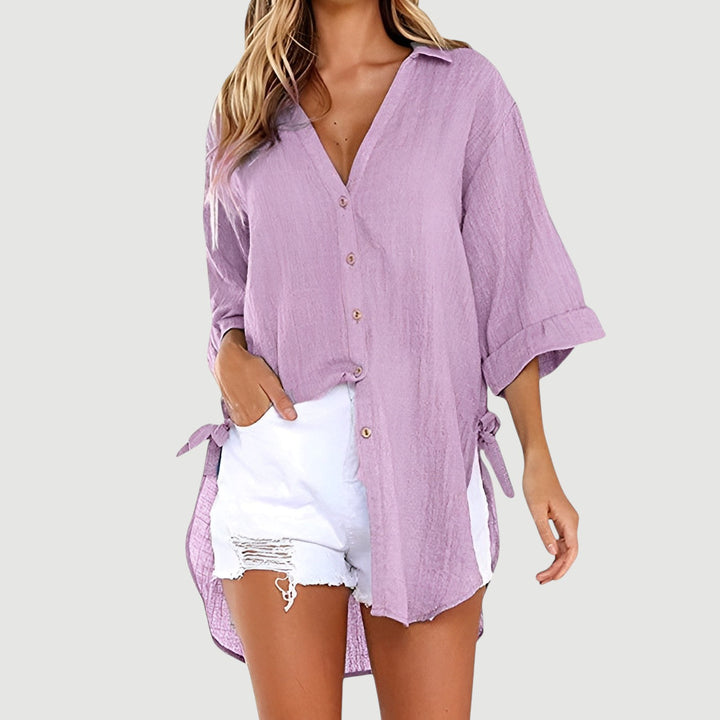 ALANA – BUTTON-UP SHIRT BLOUSE