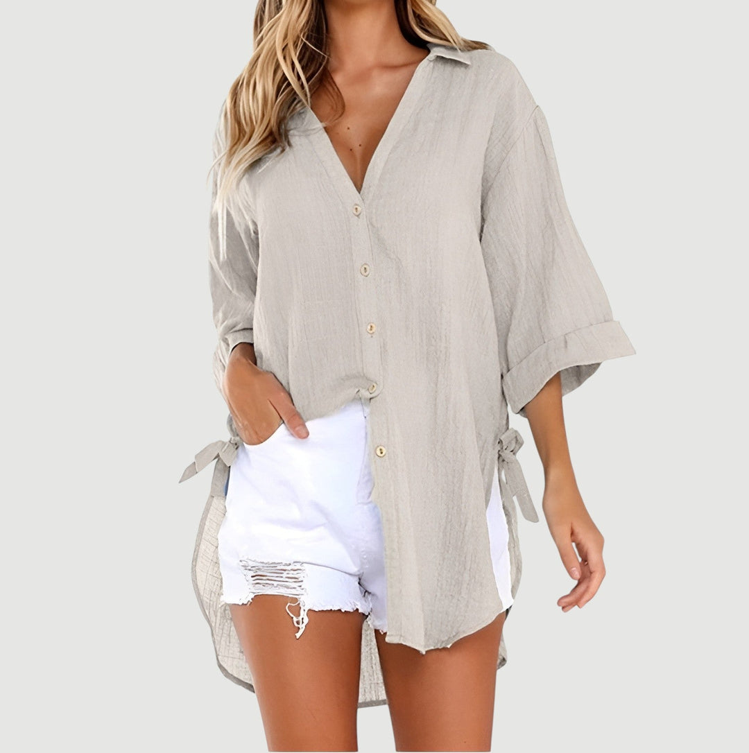ALANA – BUTTON-UP SHIRT BLOUSE