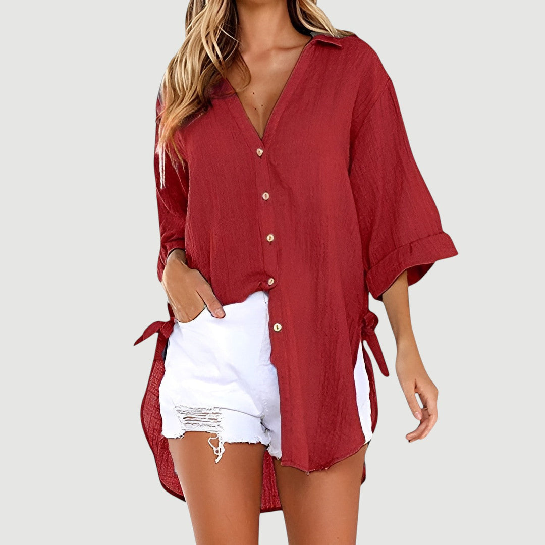 ALANA – BUTTON-UP SHIRT BLOUSE