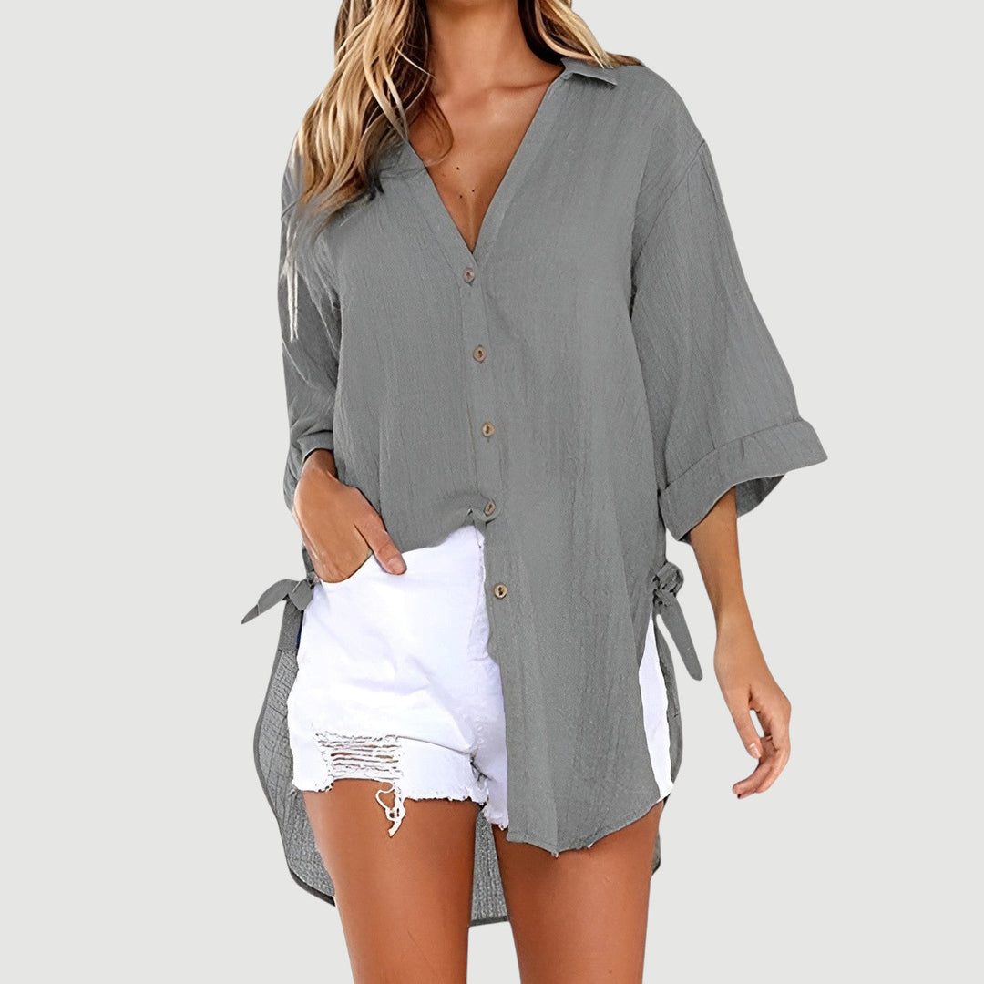 ALANA – BUTTON-UP SHIRT BLOUSE