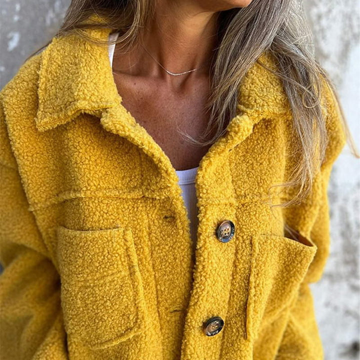 BRYNLEE - SHERPA BUTTON-UP RELAXED FIT JACKET