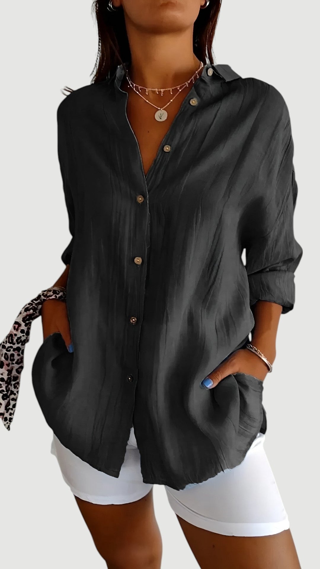 EMBERLY – CLASSIC BUTTON SHIRT BLOUSE