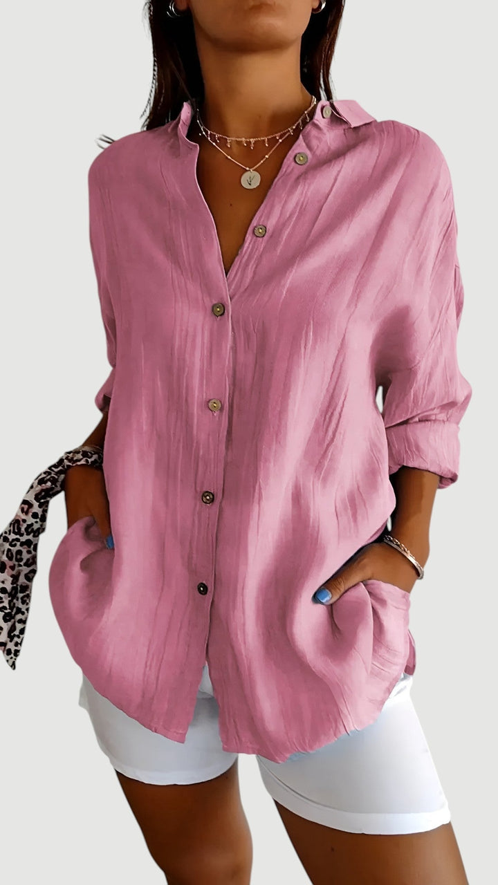 EMBERLY – CLASSIC BUTTON SHIRT BLOUSE