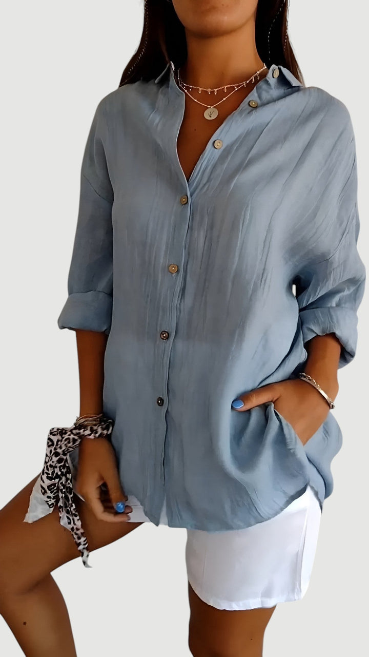 EMBERLY – CLASSIC BUTTON SHIRT BLOUSE