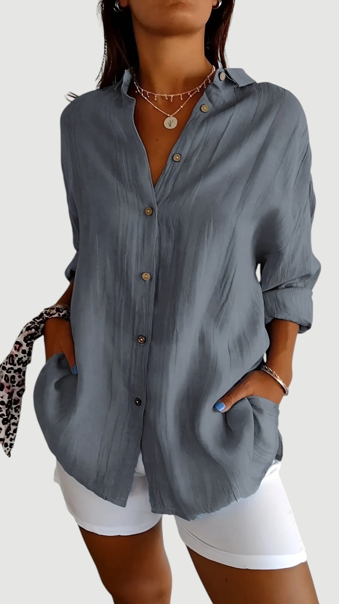 EMBERLY – CLASSIC BUTTON SHIRT BLOUSE