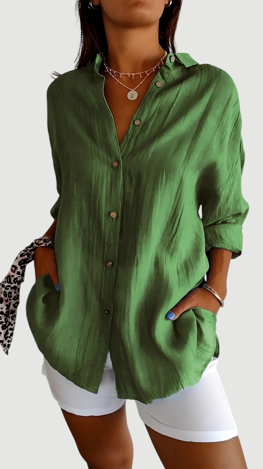 EMBERLY – CLASSIC BUTTON SHIRT BLOUSE