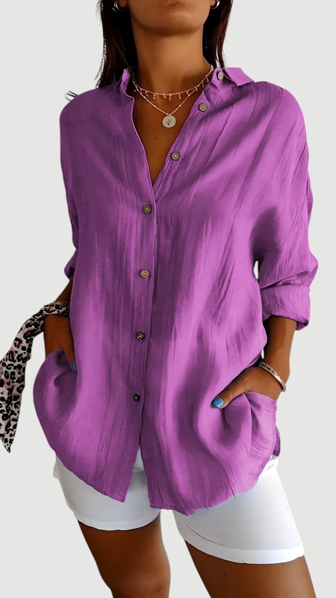 EMBERLY – CLASSIC BUTTON SHIRT BLOUSE