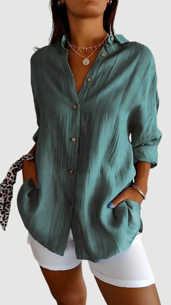 EMBERLY – CLASSIC BUTTON SHIRT BLOUSE