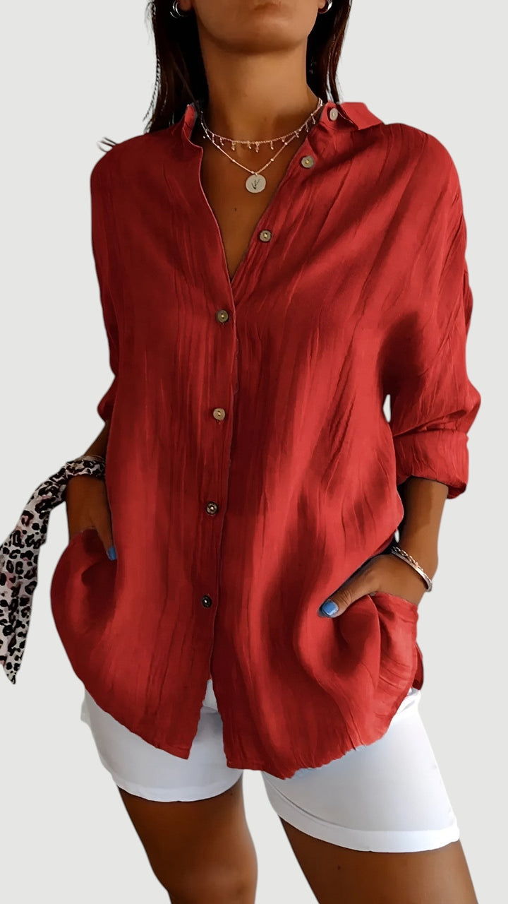 EMBERLY – CLASSIC BUTTON SHIRT BLOUSE