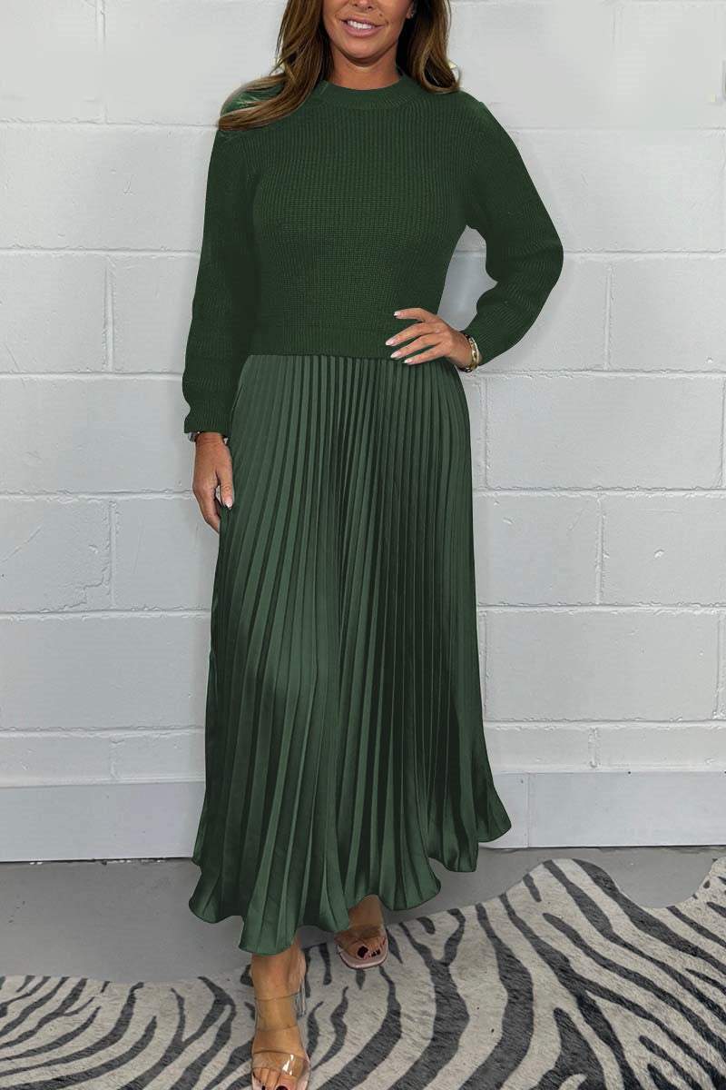 LINDA – KNIT & SATIN ELEGANCE SET