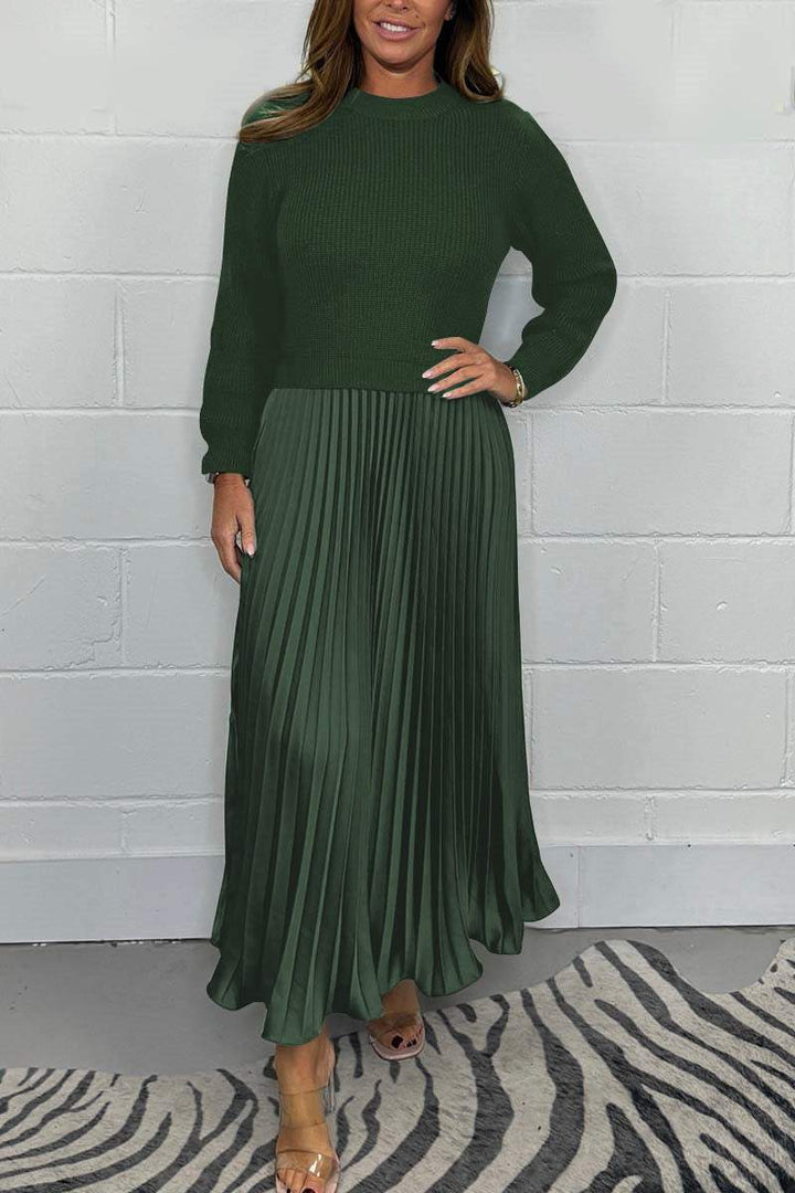 LINDA – KNIT & SATIN ELEGANCE SET
