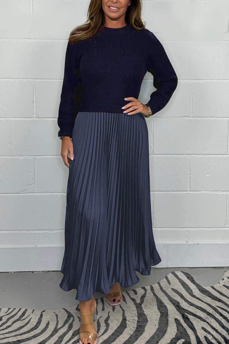 LINDA – KNIT & SATIN ELEGANCE SET