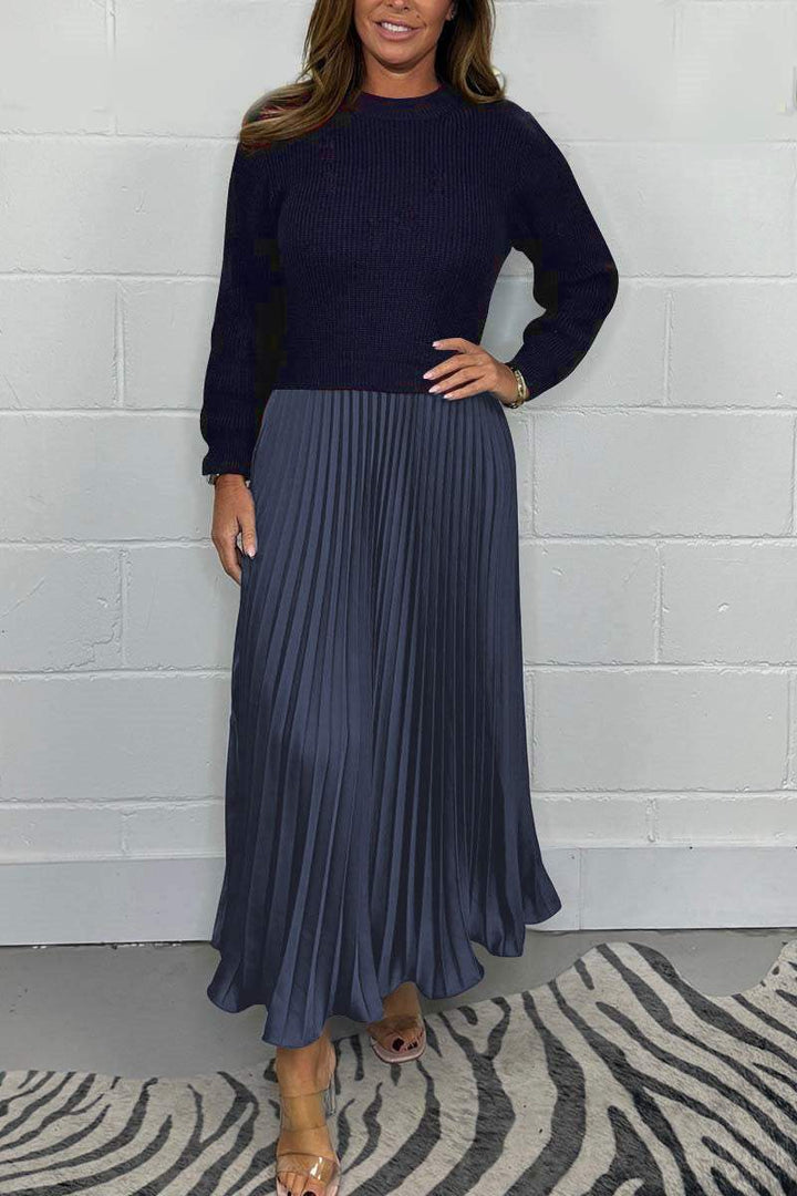 LINDA – KNIT & SATIN ELEGANCE SET